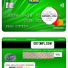 editable template, Uruguay Itau Bank mastercard, fully editable template in PSD format