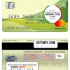 editable template, Vietnam Vietcombank mastercard, fully editable template in PSD format