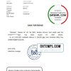 editable template, United Kingdom Monese bank account balance reference letter template in Word and PDF format