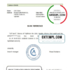 editable template, Tajikistan Alif bank reference account reference letter template in Word and PDF format