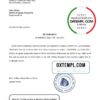 editable template, Uruguay Banco República bank reference letter template in Word and PDF format