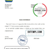 editable template, Uruguay Itau bank reference letter template in Word and PDF format