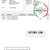 editable template, India UCO bank statement template in Word and PDF format