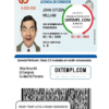 Panama driver license PSD template