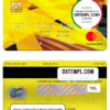 editable template, New Zealand ASB bank mastercard, fully editable template in PSD format