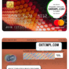 editable template, Nigeria GTBank mastercard, fully editable template in PSD format