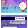 editable template, Oman bank Nizwa mastercard, fully editable template in PSD format