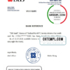 editable template, Thailand DBS bank reference account reference letter template in Word and PDF format