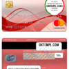 editable template, Poland bank Pekao S.A bank mastercard, fully editable template in PSD format
