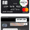 editable template, Australia Commonwealth bank mastercard template in PSD format, fully editable
