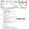 editable template, Germany Deutsche Handelsbank AG bank statement template in .xls and .pdf format