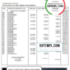 editable template, United Kingdom Metrobank bank statement template in .doc and .pdf format