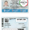 Argentina Buenos Aires driver license PSD template