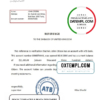 editable template, Tunisia ATB bank reference letter template in Word and PDF format