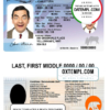 Canada Northwest Territories driver's license template in PSD format