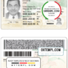 Canada province Saskatchewan driver license PSD template