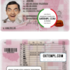 Poland driver license PSD template, 2019 - present