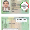 Tanzania driver license PSD template