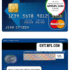 editable template, Australia Citibank mastercard template in PSD format, fully editable