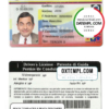 Venezuela driver license PSD template, fully edtable