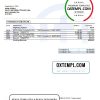 editable template, United Kingdom Citibank bank statement template in .doc and .pdf format