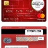 editable template, Singapore OCBC bank mastercard, fully editable template in PSD format