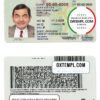 Nigeria driver license PSD template