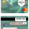 editable template, Nicaragua Banco Lafise Bancentro bank mastercard, fully editable template in PSD format