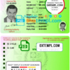 Pakistan international driver license PSD template