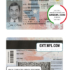 Texas driver license PSD template (2020 - present)