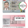 Switzerland driver license PSD template