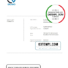 editable template, Netherlands ERLANO B. V. company payment invoice template in Word and PDF format, fully editable