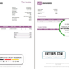 editable template, Ireland WooCommerce tax invoice template in .doc and .pdf format, fully editable