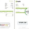 editable template, Canada Shopify tax invoice template in Word and PDF format, fully editable