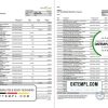 editable template, UAE Mashreq bank statement template in Excel and PDF format, 3 pages