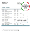 editable template, Germany N26 bank statement template in Excel and PDF format