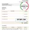 editable template, # yellow refresh universal multipurpose invoice template in Word and PDF format, fully editable
