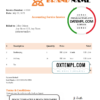 editable template, # asset trust universal multipurpose invoice template in Word and PDF format, fully editable