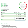 editable template, # green eye universal multipurpose invoice template in Word and PDF format, fully editable
