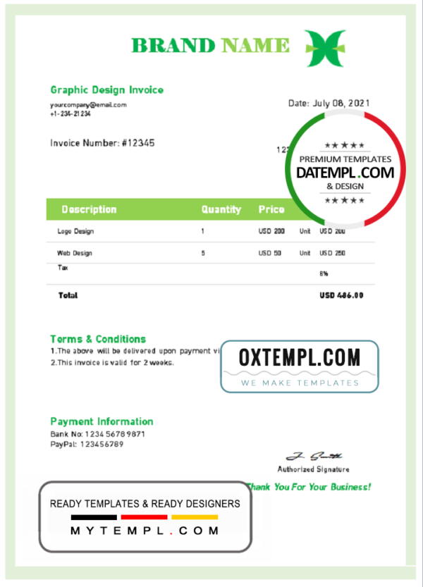 editable template, # lock store universal multipurpose invoice template in Word and PDF format, fully editable