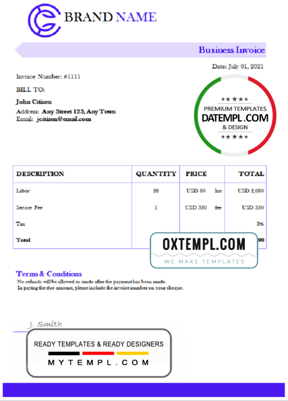 editable template, # marvel point universal multipurpose invoice template in Word and PDF format, fully editable