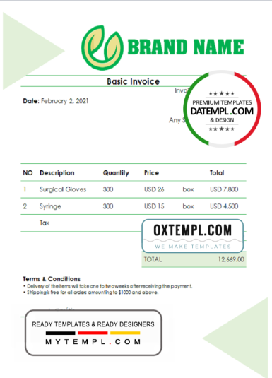 editable template, # platinium team universal multipurpose invoice template in Word and PDF format, fully editable