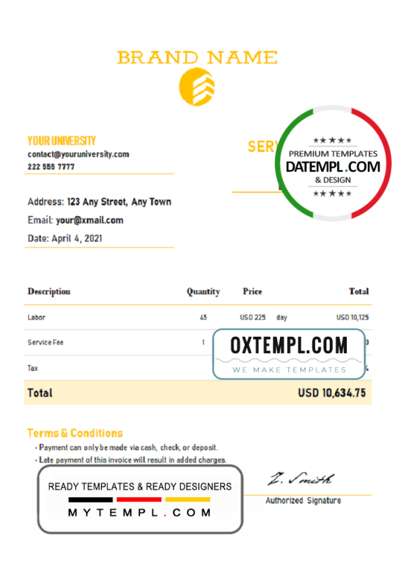 editable template, # source check universal multipurpose invoice template in Word and PDF format, fully editable