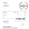 editable template, # wide grid universal multipurpose invoice template in Word and PDF format, fully editable
