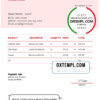 editable template, # zip key universal multipurpose invoice template in Word and PDF format, fully editable