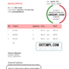 editable template, # gain proof universal multipurpose invoice template in Word and PDF format, fully editable