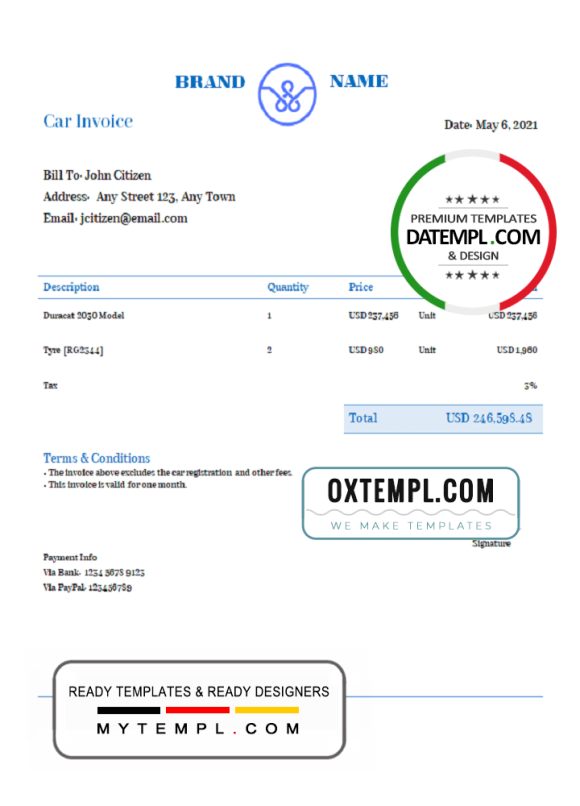 editable template, # beta stream universal multipurpose invoice template in Word and PDF format, fully editable