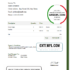 editable template, # big centre universal multipurpose invoice template in Word and PDF format, fully editable
