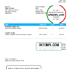 editable template, USA Nimoy Corp invoice template in Word and PDF format, fully editable