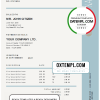 editable template, # bright easier universal multipurpose invoice template in Word and PDF format, fully editable